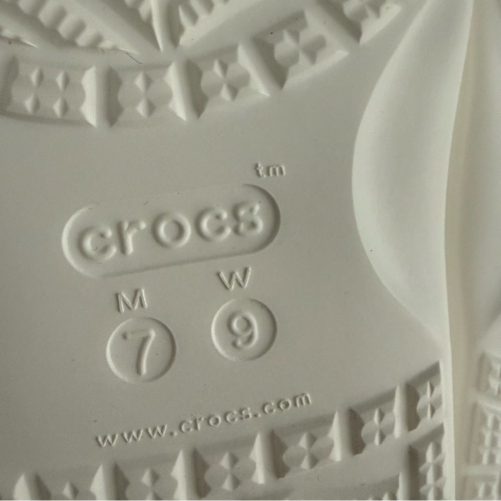 Unisex CROCS Classic Slide Sandals white/blanc 100% Original New Mens 7 Womens 9 - Picture 4 of 4